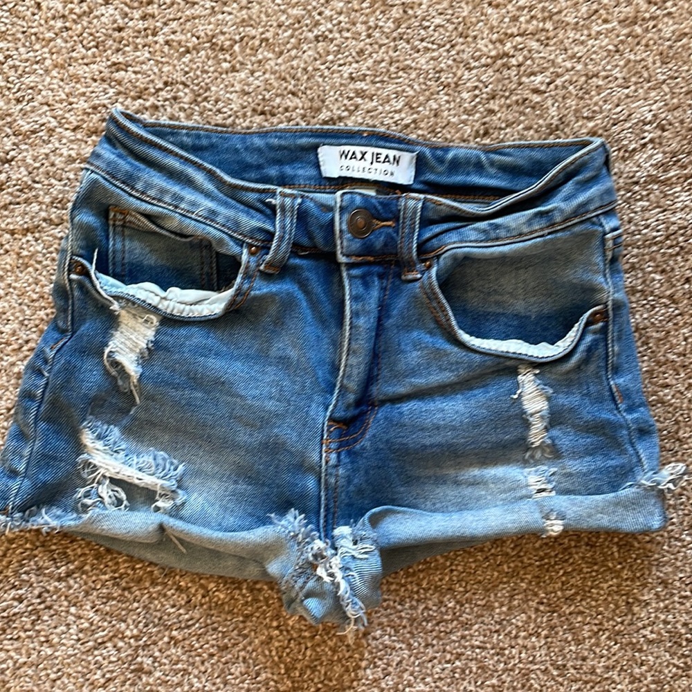Wax Jean Shorts